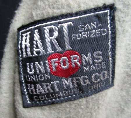 Tag on inside of jacket: HART Uniforms