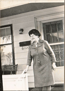 Friedel Frankel on her porch. Photos property of Miriam Dean-Otting.