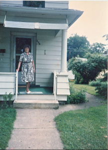 Friedel Frankel on her porch. Photos property of Miriam Dean-Otting.